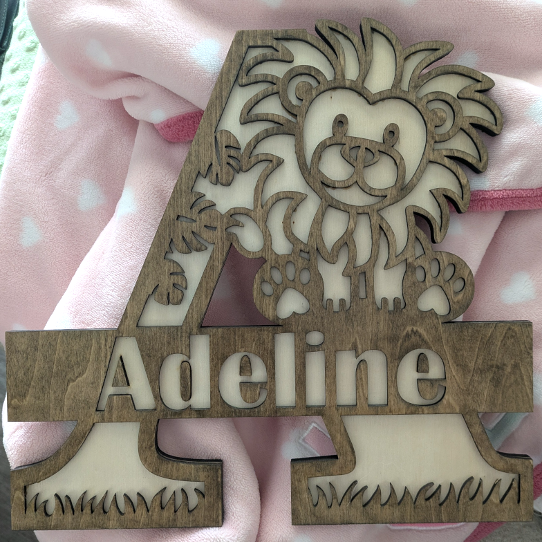 Safari Animal Wooden Letters