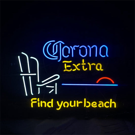 Corona Extra Find Your Beach Neon Sign Light