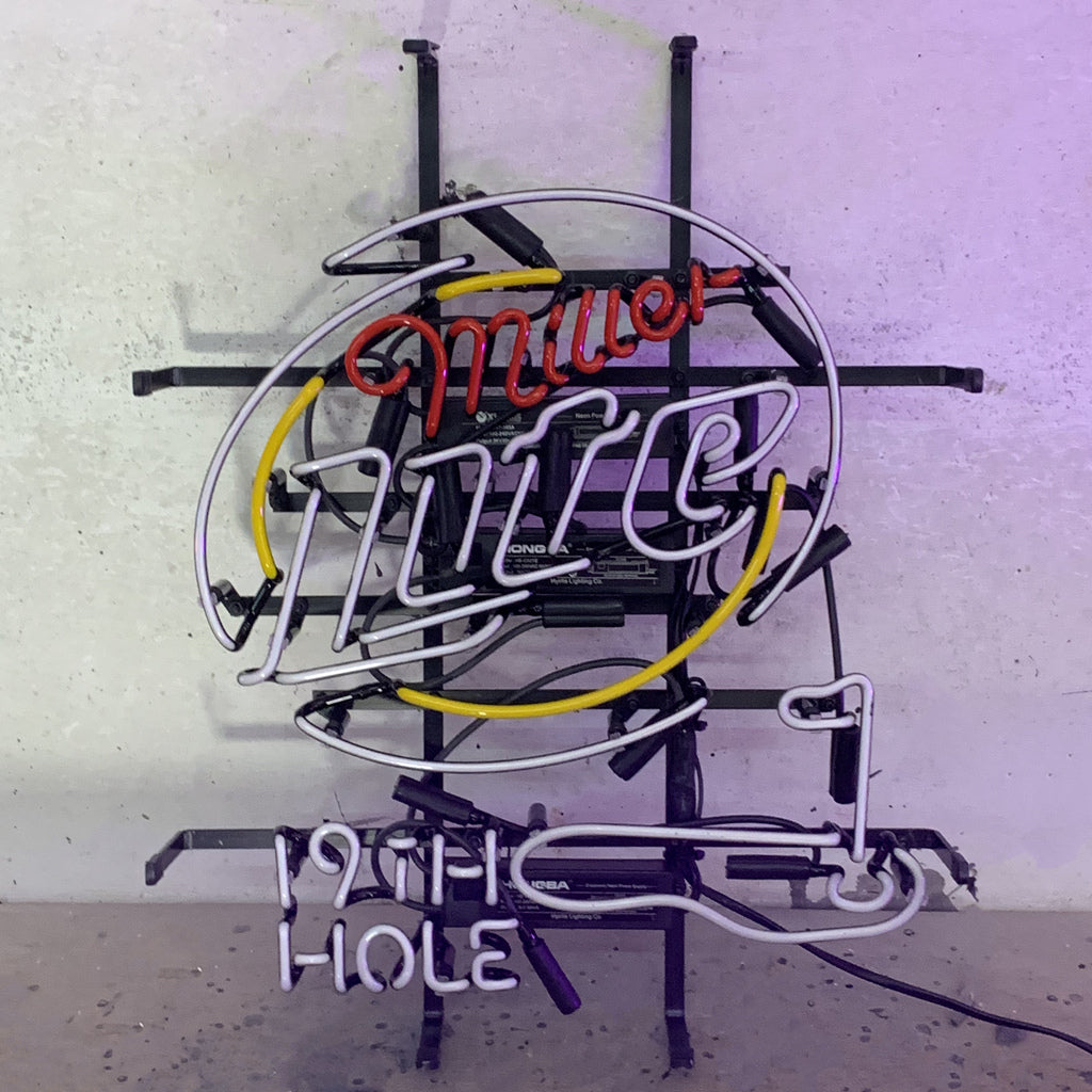 Miller Lite 19th Hole Golf Neon Signs Light