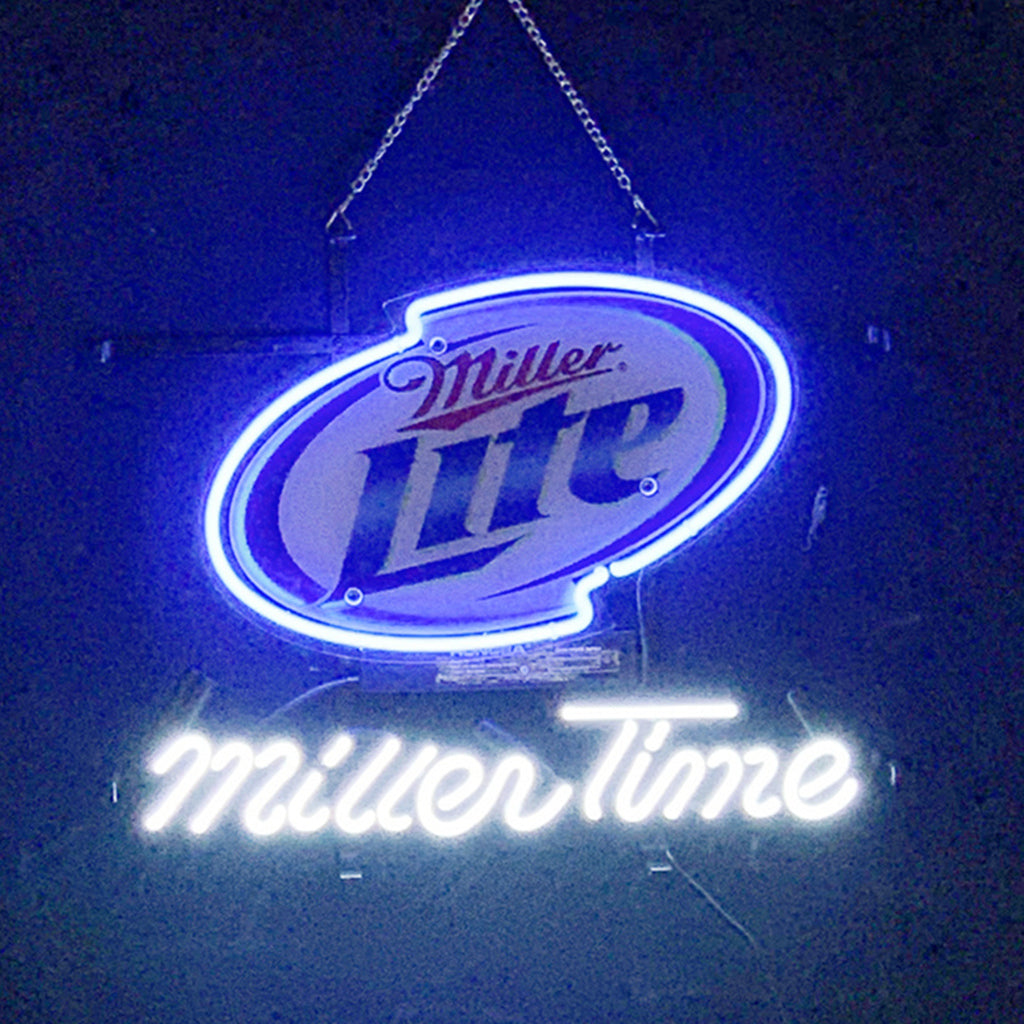 Miller Lite Miller Time Neon Light Signs