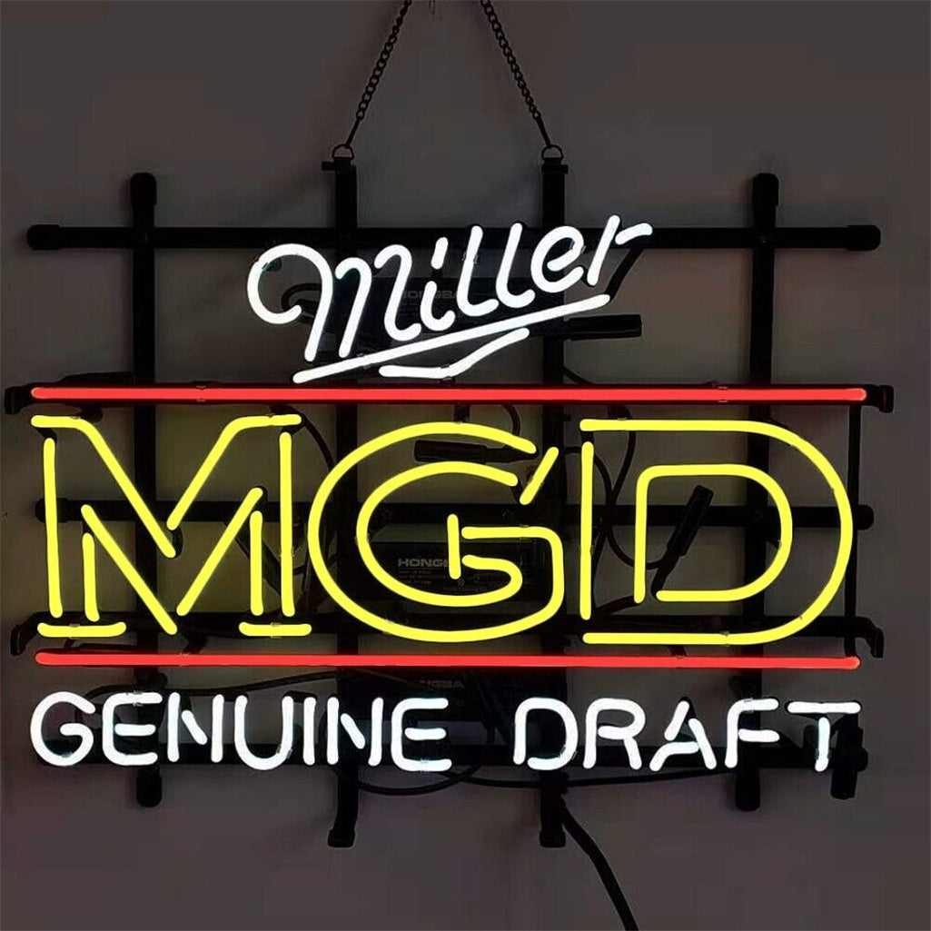 Miller MGD Genuine Draft Neon Signs Light