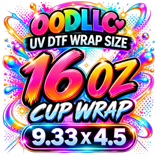 UV DTF Transfer Sticker Sheet, Sizes Up to 11.75" x Up to 26"