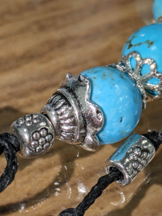 Silver Turquoise BOHO Bracelet - Orion's Oasis Designs