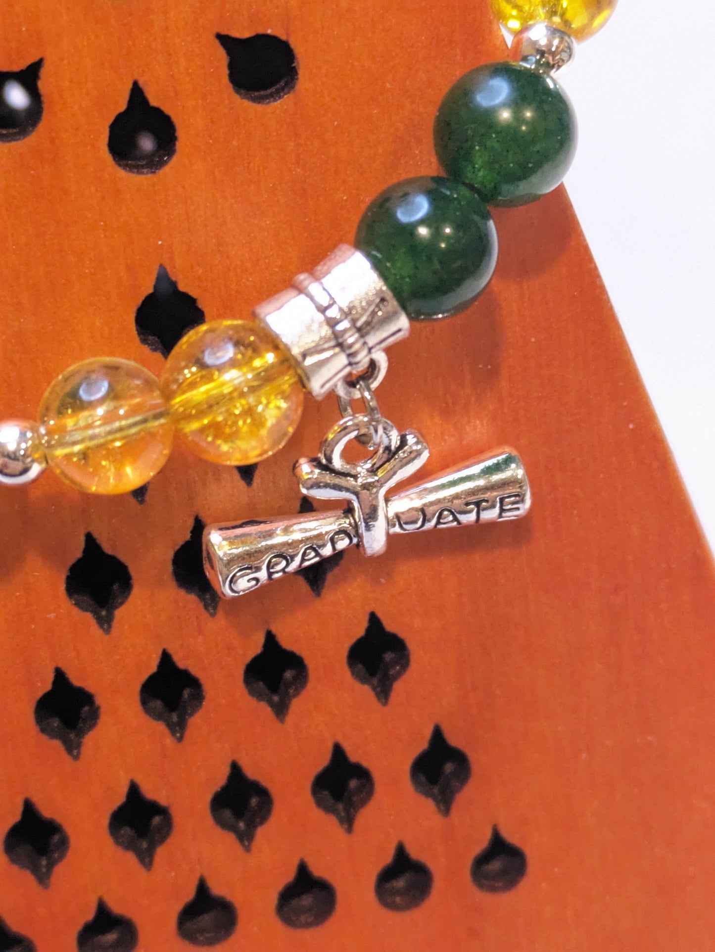 Graduation Custom Bracelet Your School Colors Ages 6 years and above, Girls, and Boys - Orion's Oasis Designs