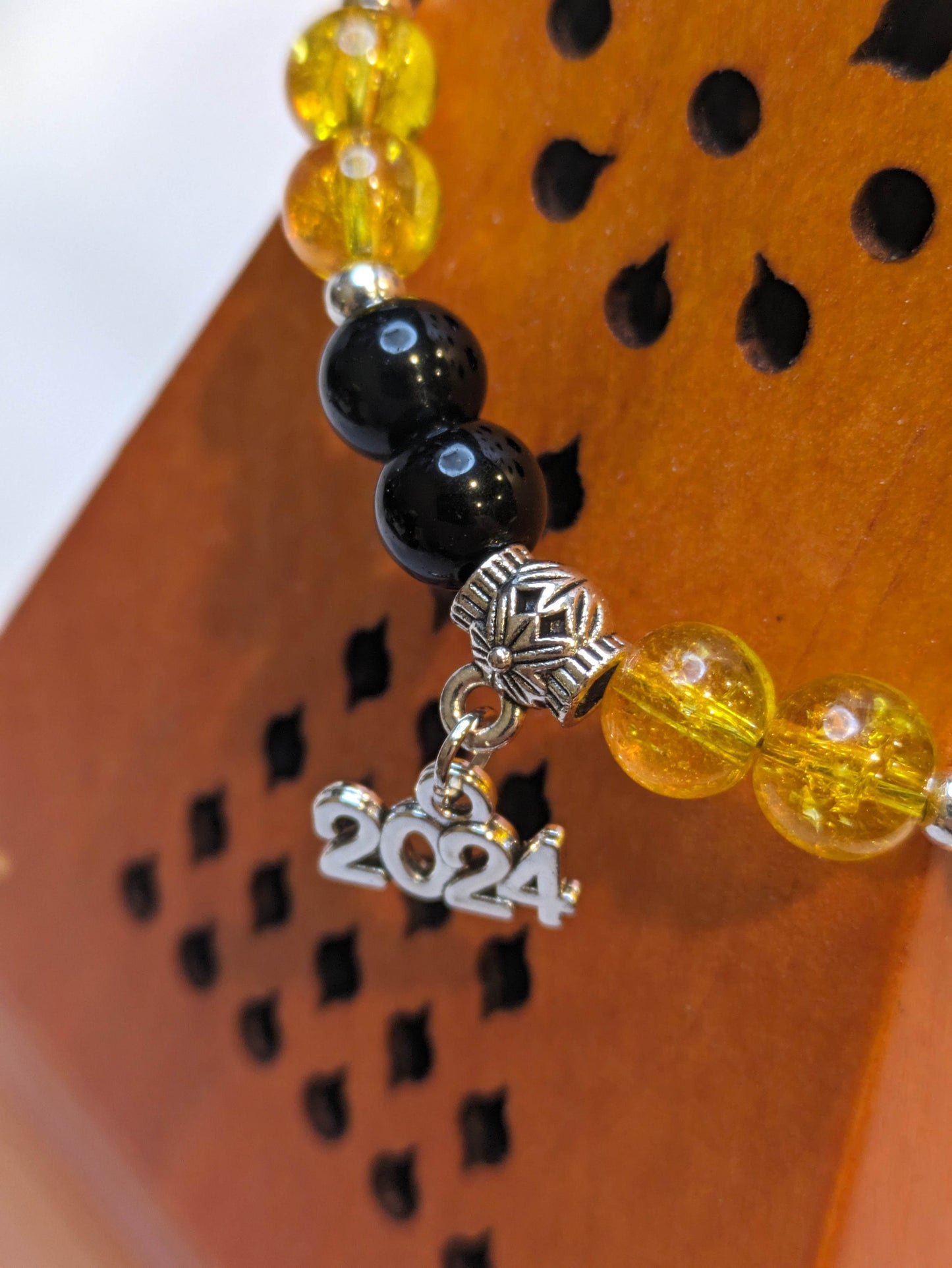 Graduation Custom Bracelet Your School Colors Ages 6 years and above, Girls, and Boys - Orion's Oasis Designs