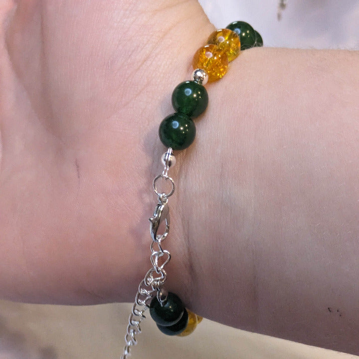 Graduation Custom Bracelet Your School Colors Ages 6 years and above, Girls, and Boys - Orion's Oasis Designs