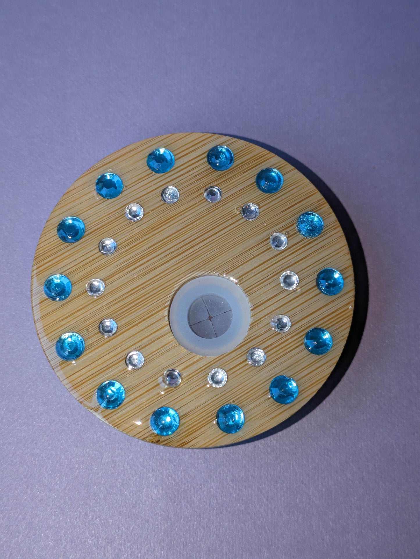 Blue/Silver Lid for Libby Cup - Orion's Oasis Designs