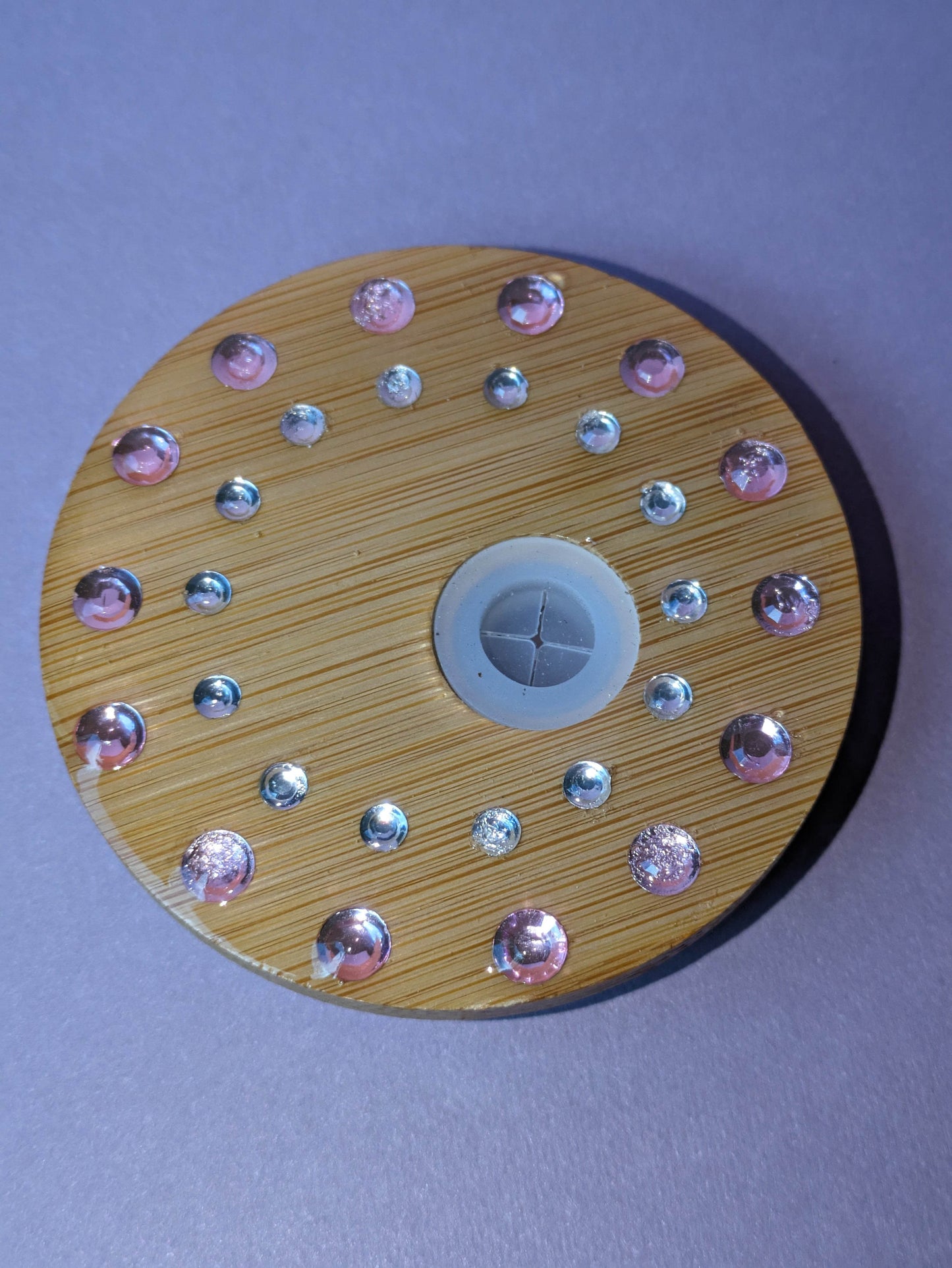 Silver/Pink Lid for Libby Cup - Orion's Oasis Designs