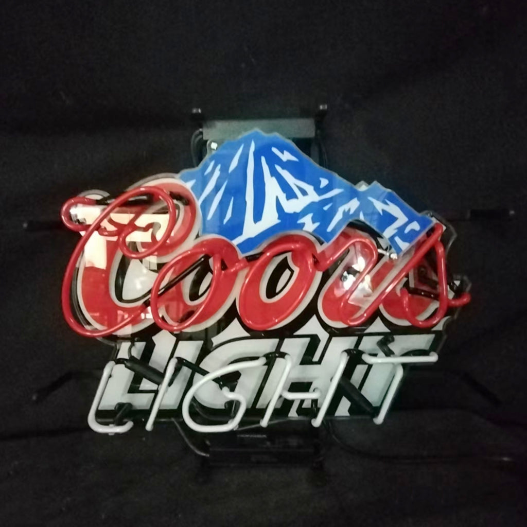 Coors Light with Snow Mountain Logo Neon Signs