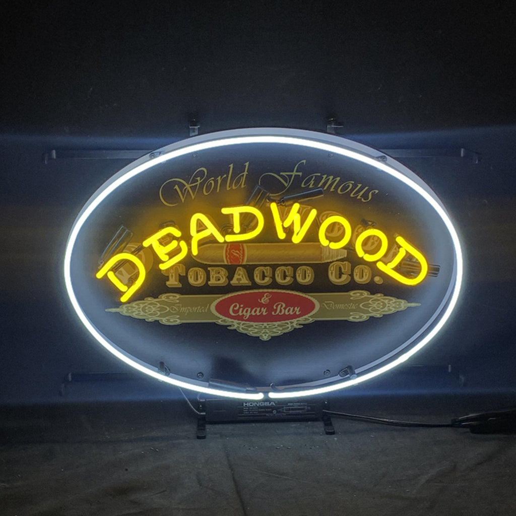 World Famous Deadwood Tobacco_Co. Cigar Neon Light Sign