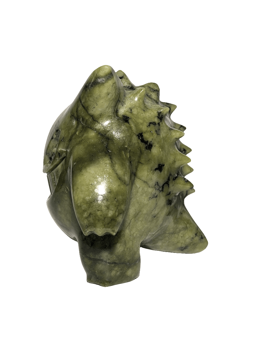Green Jade Gengar Carving - Orion's Oasis Designs