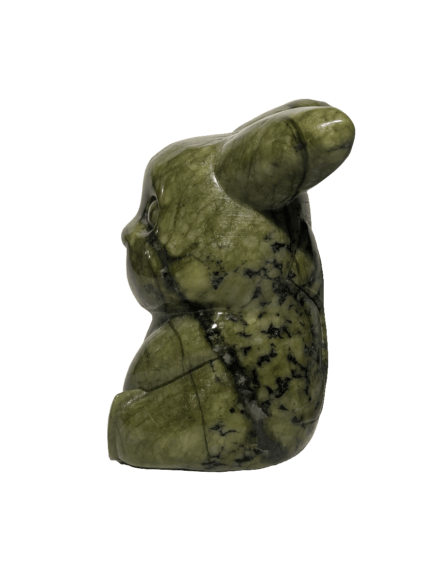 Green Jade Pikachu Carving - Orion's Oasis Designs