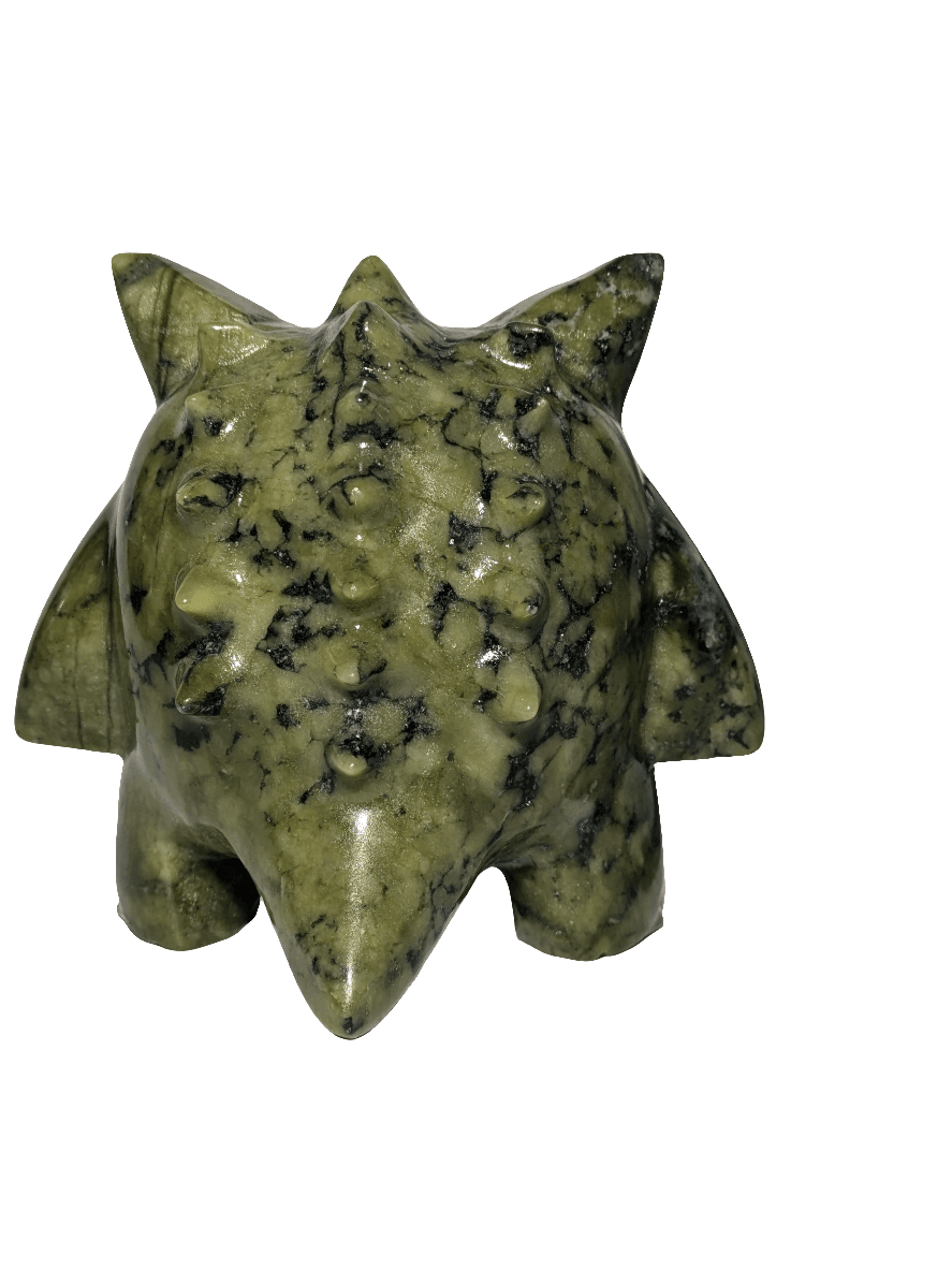 Green Jade Gengar Carving - Orion's Oasis Designs
