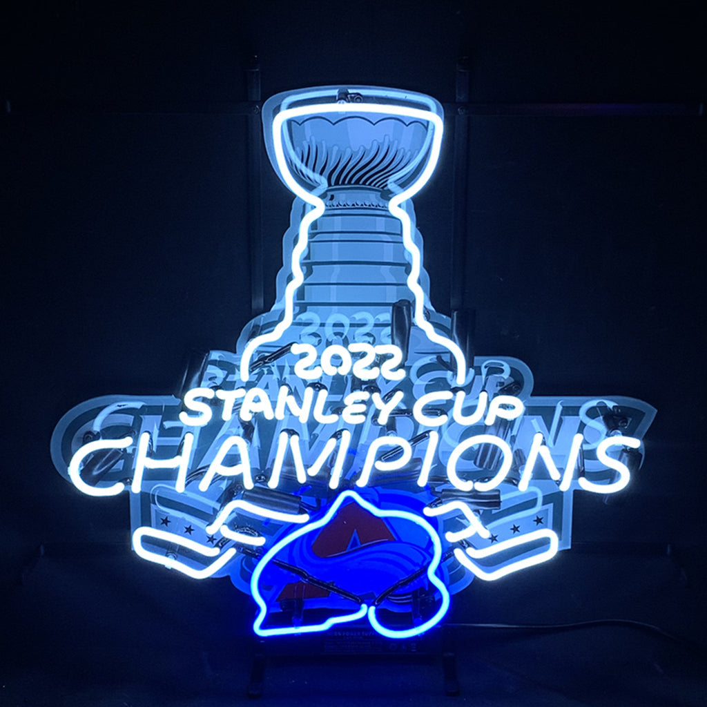 2022 Stanley Cup Champions Colorado Avalanche Neon Signs Light