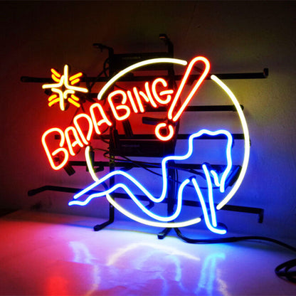 Bada Bing Girl Neon Signs