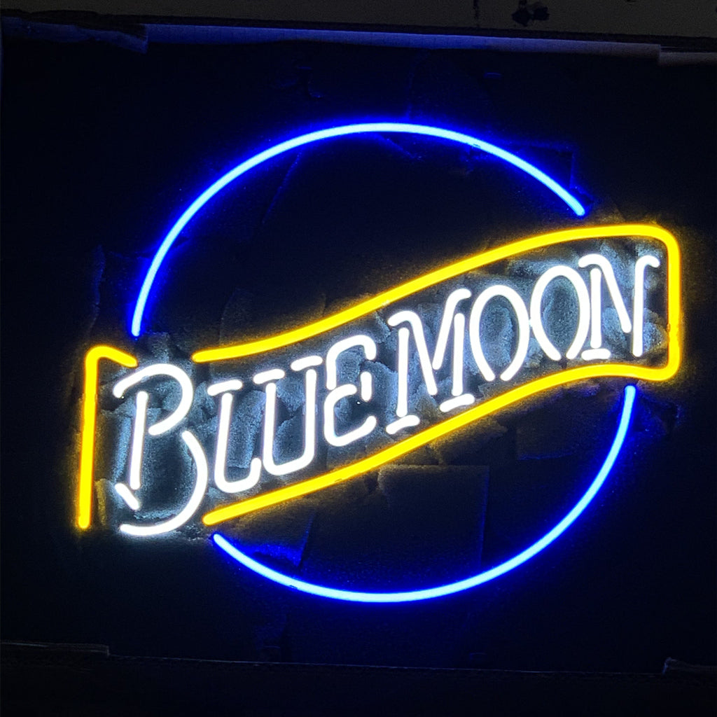 Blue Moon Beer Neon Light Sign