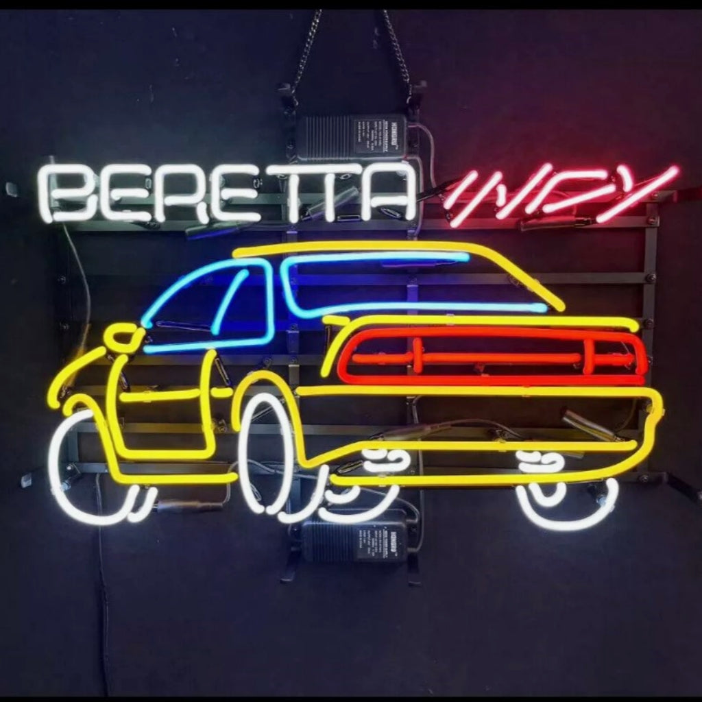 Chevorlet Beretta Indy Car Neon Signs