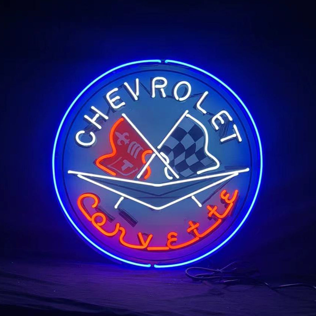 Chevrolet Corvette Auto Car Neon Signs