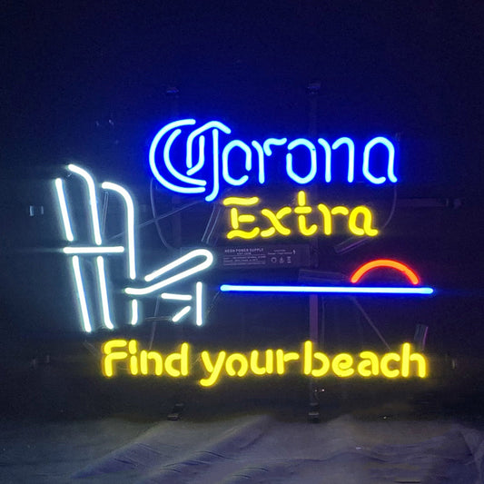 Corona Extra Find Your Beach Neon Sign Light