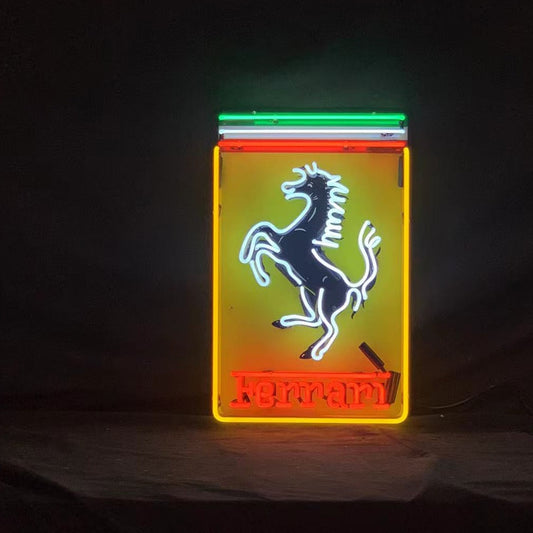 Ferrari Logo Neon Sign
