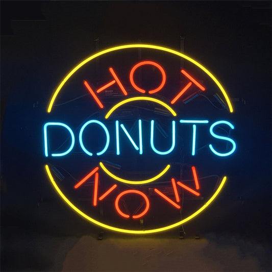 Hot Donuts Now Neon Signs Light