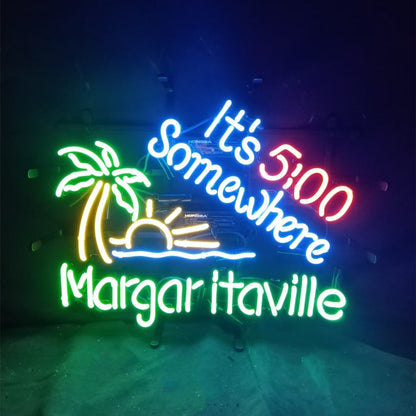It's 5 o'clock Somewhere Margaritaville Neon Signs