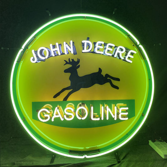 John Deere Gasoline Neon Signs