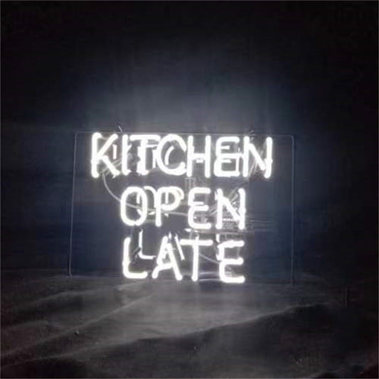 Kitchen Open Late Neon Signs