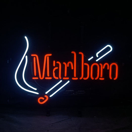 Marlboro Design Real Glass Hand Bent Neon Signs Light