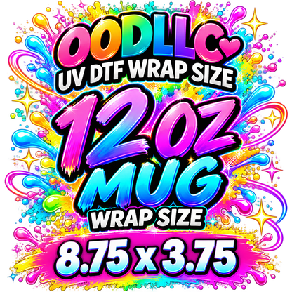 UV DTF Transfer Sticker Sheet, Sizes Up to 11.75" x Up to 26"