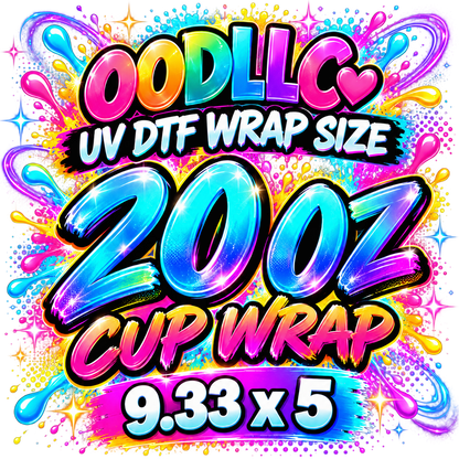 UV DTF Transfer Sticker Sheet, Sizes Up to 11.75" x Up to 26"