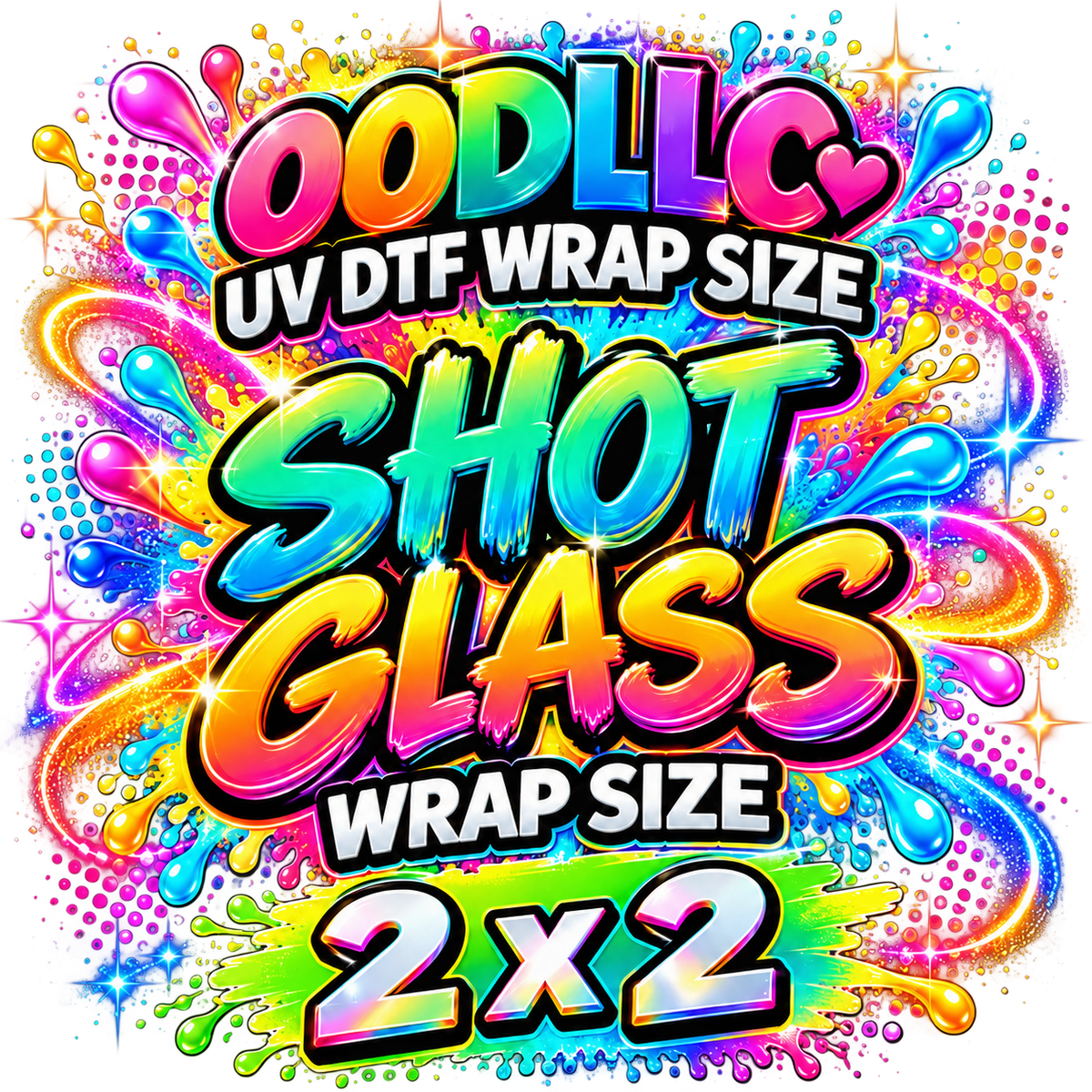 UV DTF Transfer Sticker Sheet, Sizes Up to 11.75" x Up to 26"