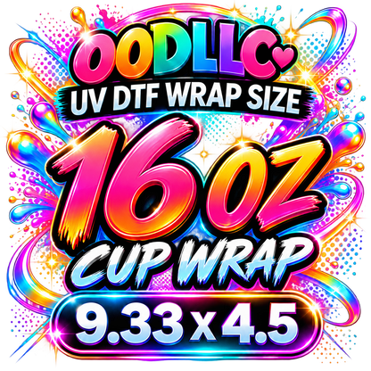 UV DTF Transfer Sticker Sheet, Sizes Up to 11.75" x Up to 26"
