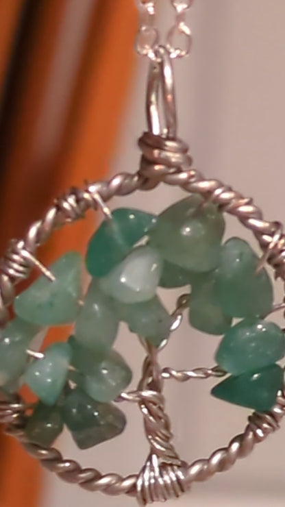 Custom Aventurine Tree of Life Pendant