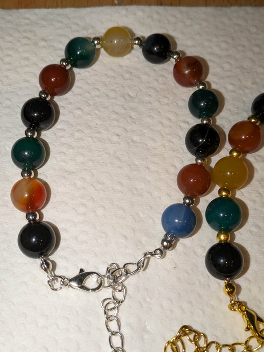 Rainbow Agate BOHO Bracelet - Orion's Oasis Designs 