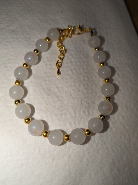 Rainbow Moonstone BOHO Bracelet