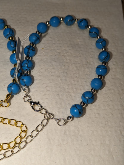 Blue Howlite BOHO Bracelet