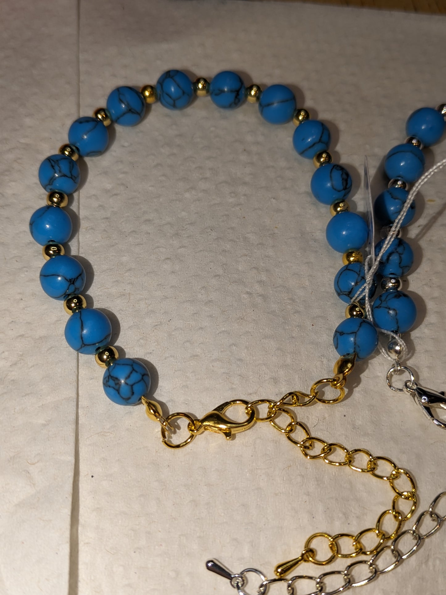 Blue Howlite BOHO Bracelet