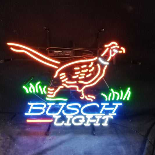 Pheasant Busch Light Neon Signs