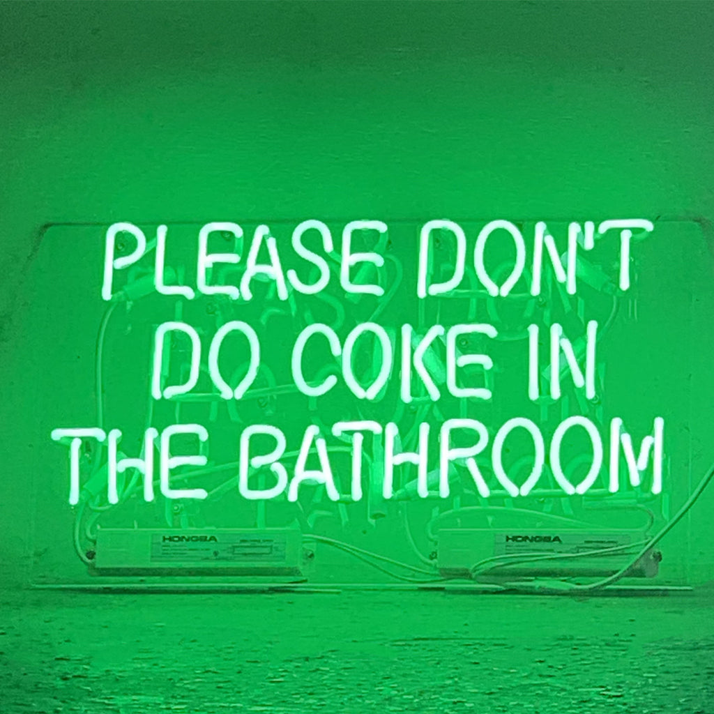 Please Don't Do Coke in The Bathroom Neon Signs