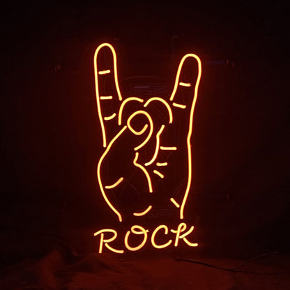 Rock Hand Neon Light Sign