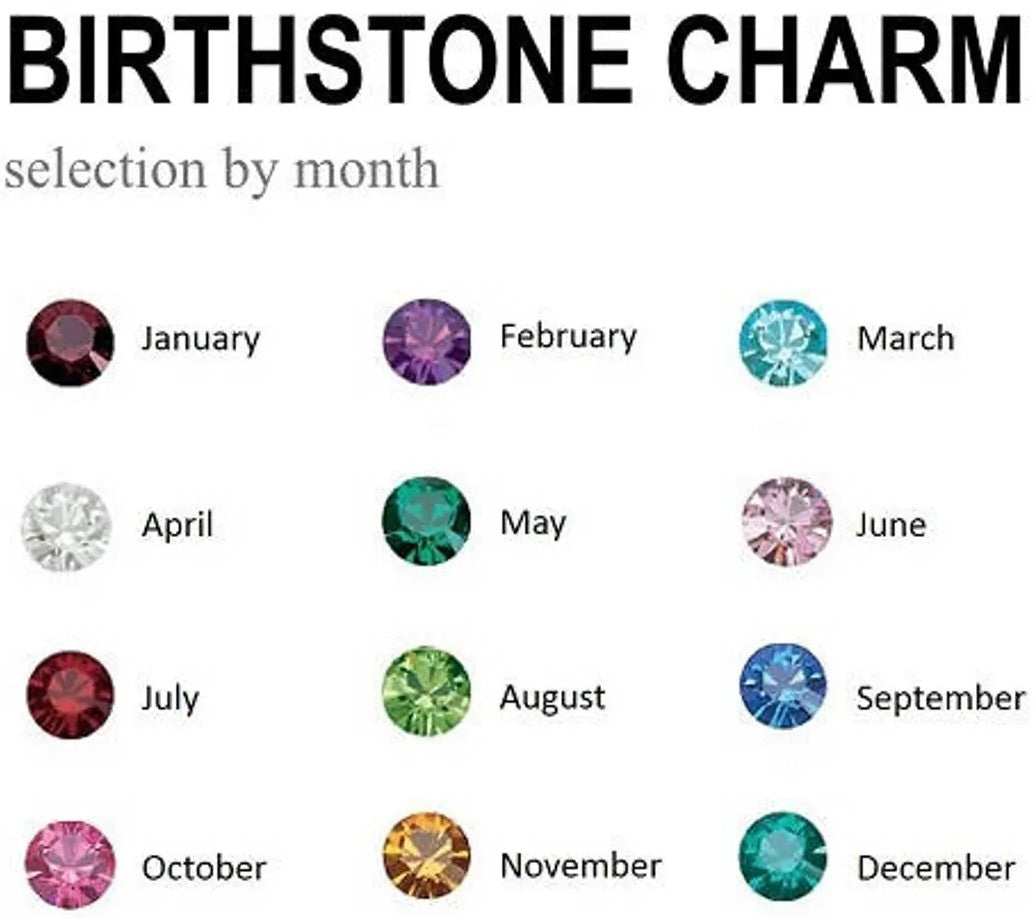 Synthetic Birthstone charms