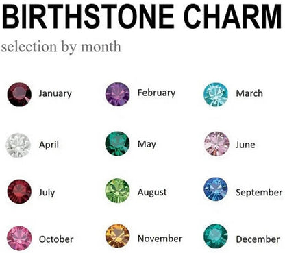 Synthetic Birthstone charms