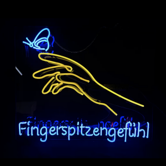 Touch Butterfly Fingerspitzengefuhl Neon Signs