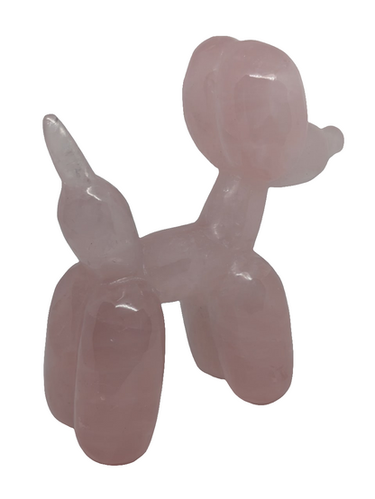 Rose Quartz Balloon Dog