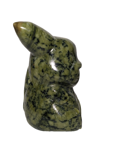 Green Jade Pikachu Carving