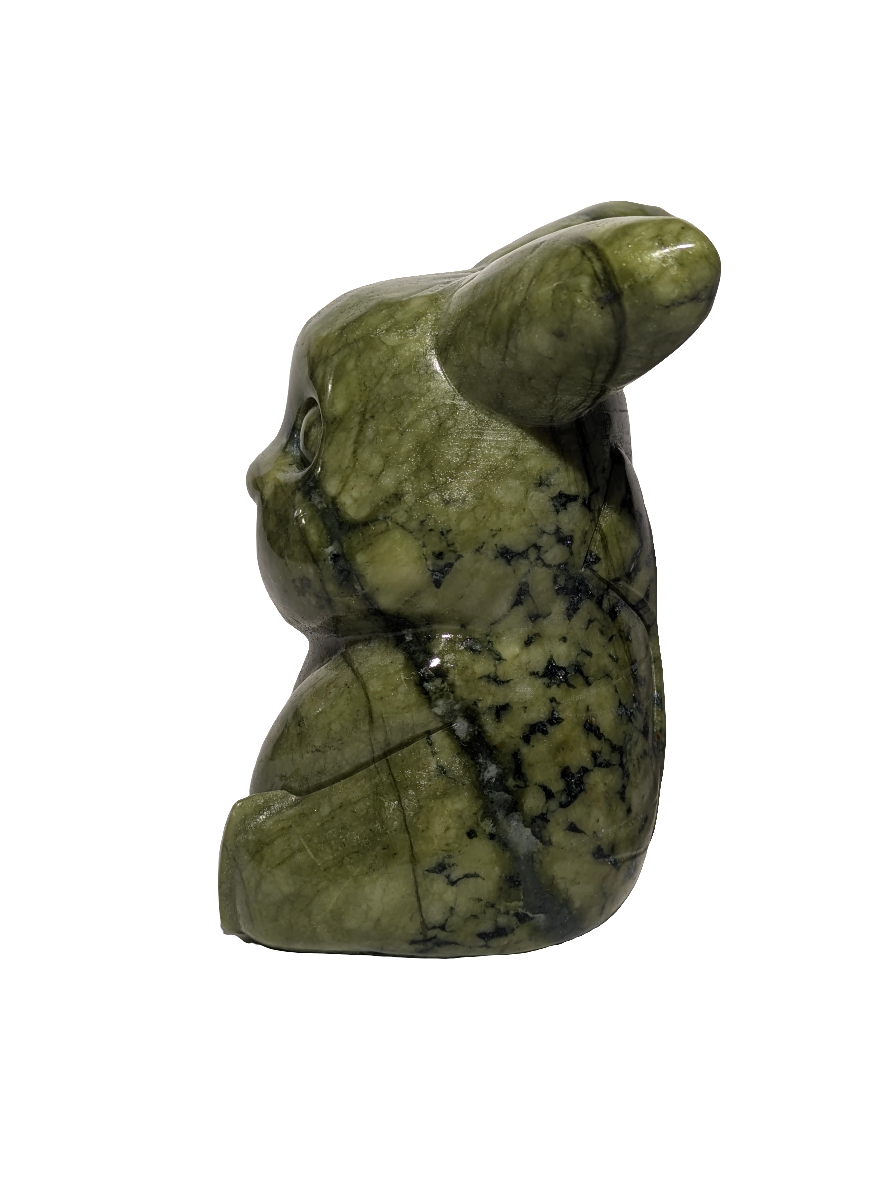 Green Jade Pikachu Carving