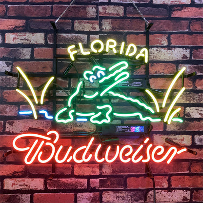 Florida Gator Budweiser Neon Signs Light
