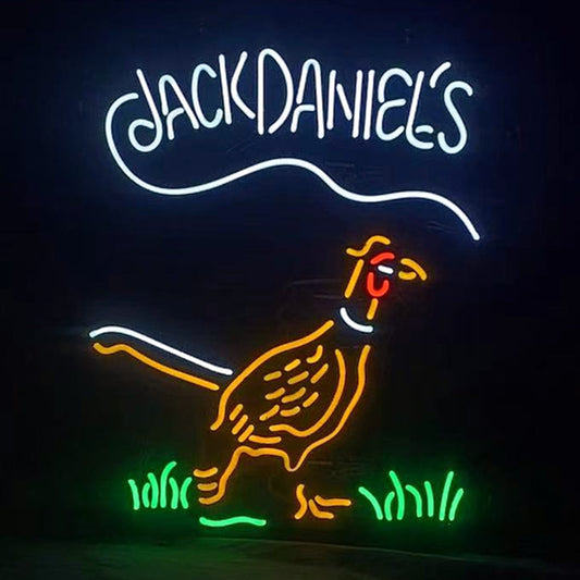 Whiskey Logo Jack Daniel's Pheasant Neon Signs Light