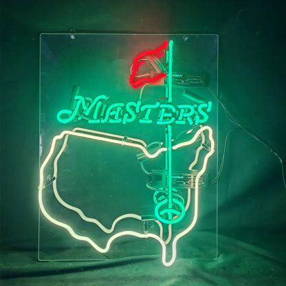Masters Tournament Golf Neon Signs Light Glass